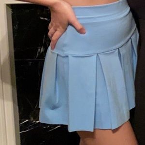 Blue mini skirt